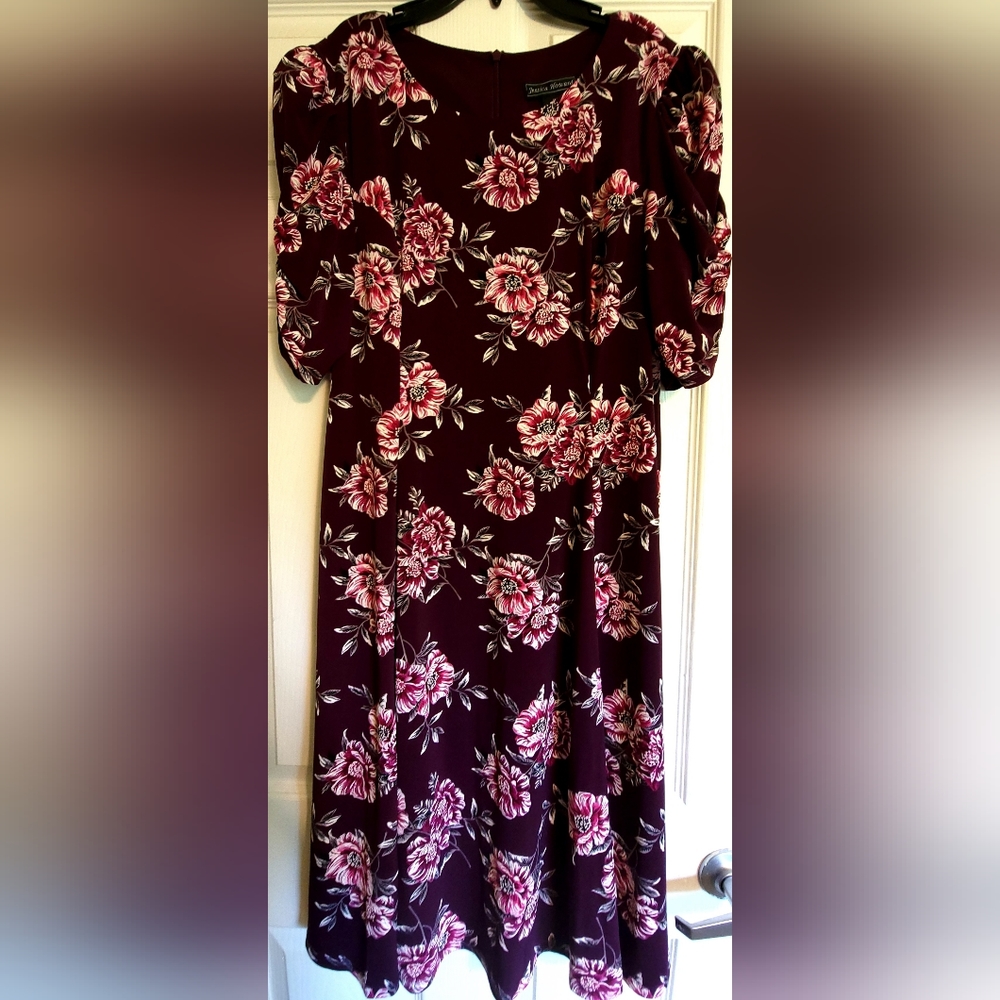Floral purple dress
